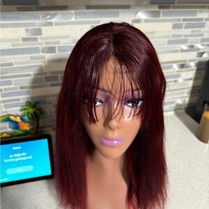 Elegant Burgundy Wig for Women